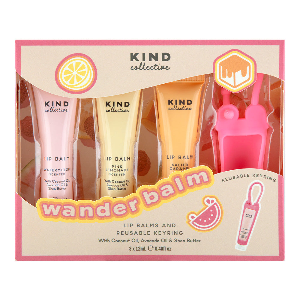 Wander Balm Lip Balms and Reusable Keyring