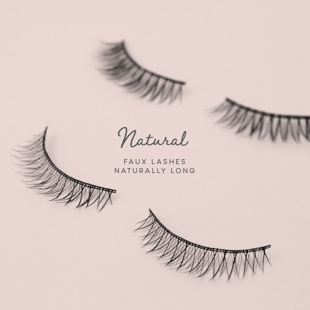 naturally long faux lashes